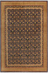 handmade Transitional Kafkaz Blue Green Hand Knotted RECTANGLE 100% WOOL area rug 9 x 12